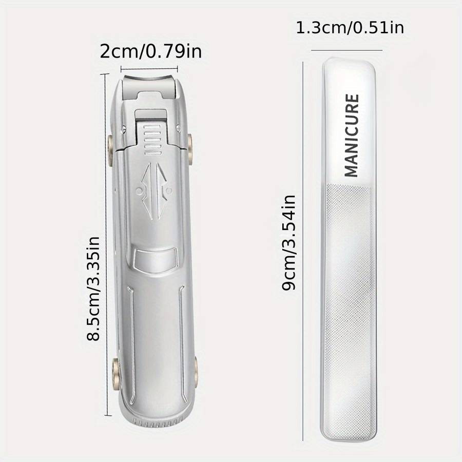 2pcs Original Nail Clipper Set Creative Car Styling Anti Splash Nail Scissors Portable Large Me