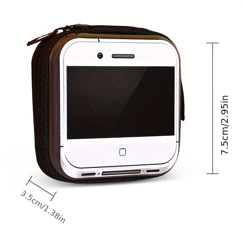1pc New Trendy Coin Purse Record Tape Coin Purse Data Cable Headphone Storage Bag