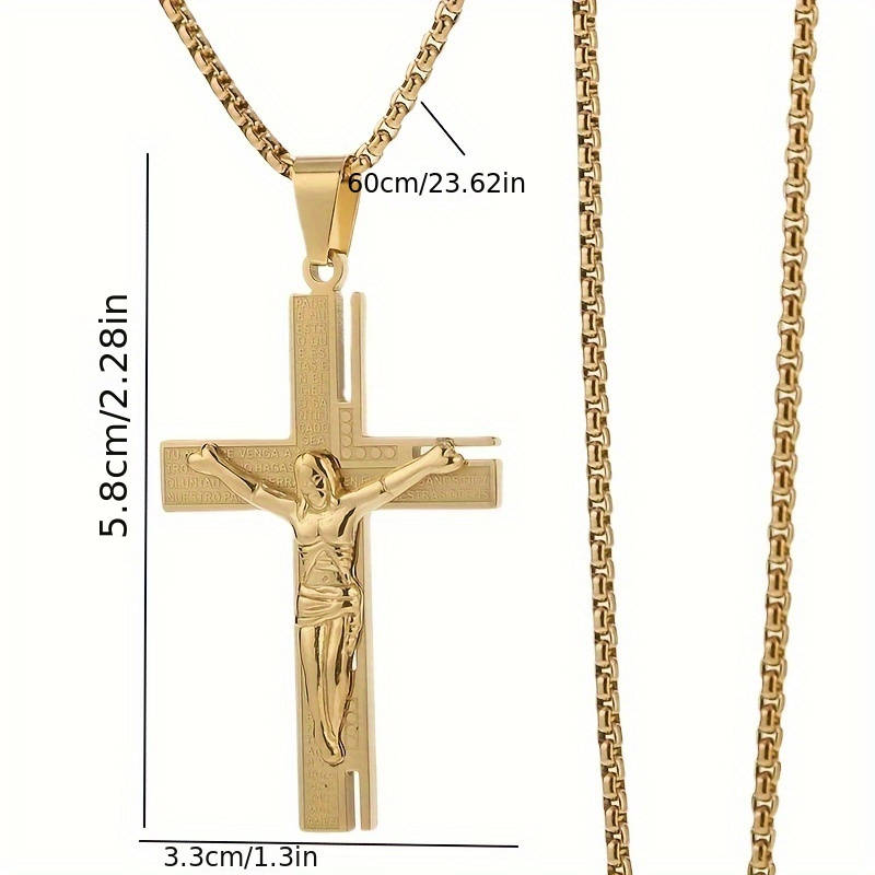 1 Piece Silvery Jesus Theme Pendant