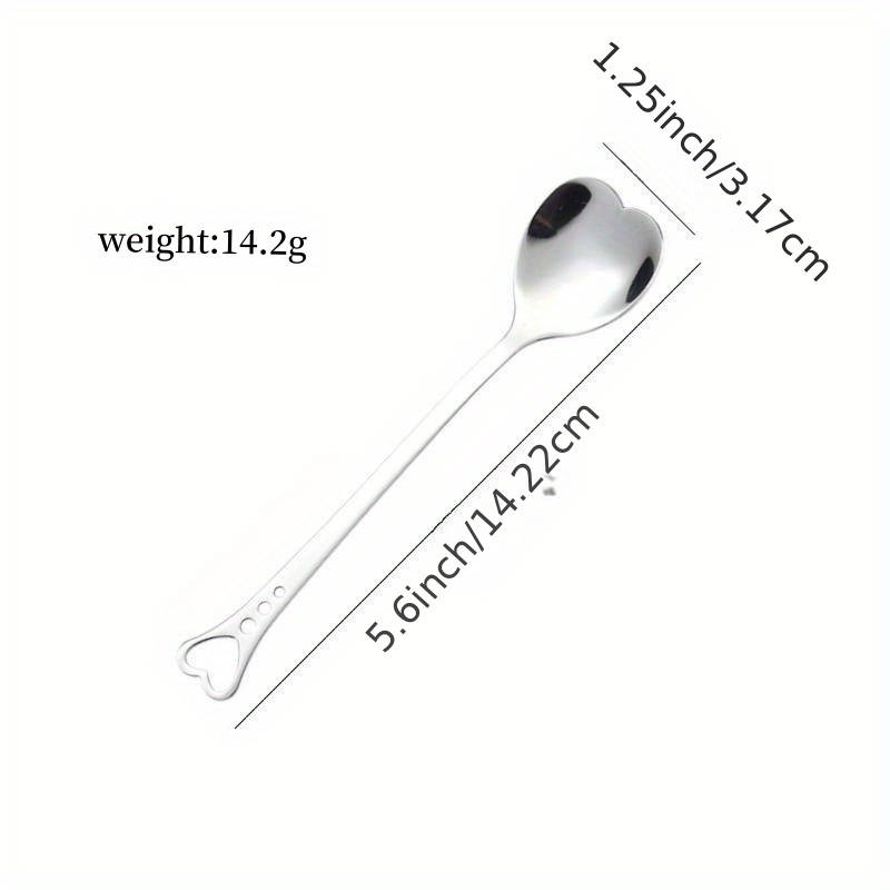 1pc Stainless Steel Spoon With A Heart Shaped Spoon As A Birthday Gift For Good Friends Valent