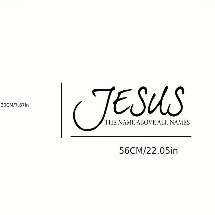 1pc Black Jesus Christian Themed Stickers