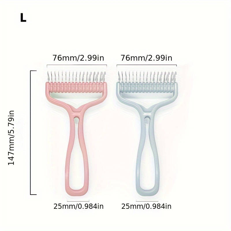 1pc Pink Size S 11Add6 Teeth Pet Comb