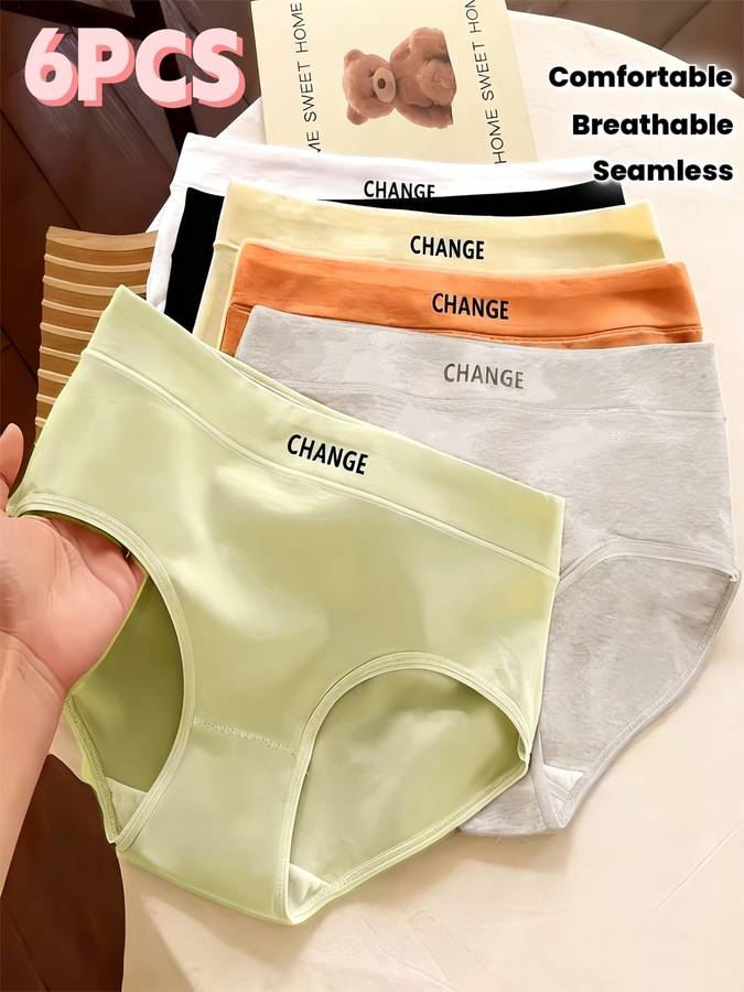 Womens Underwear Color 6Pcs Mixed Color Pack Sizeasian Onesize