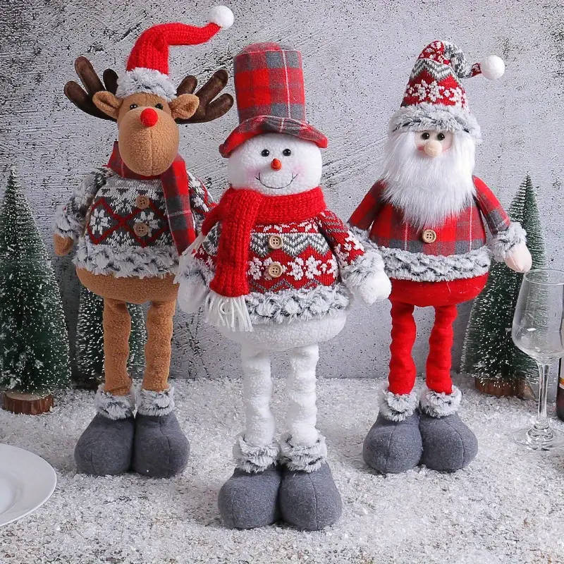 Christmas Standing Ornament With Retractable Legs 1pc