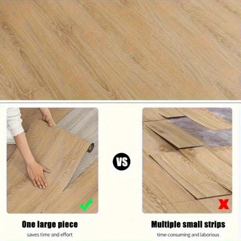 2 Rolls Of Luxury Vintage Wood Grain Flooring