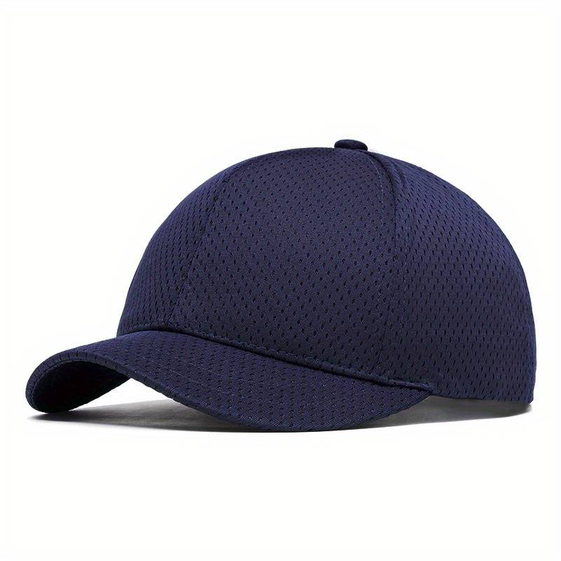 1pc Men'S Lightweight Mesh Baseball Cap Pink with B Logo Breathable Summer Hat for Outdoor Spo