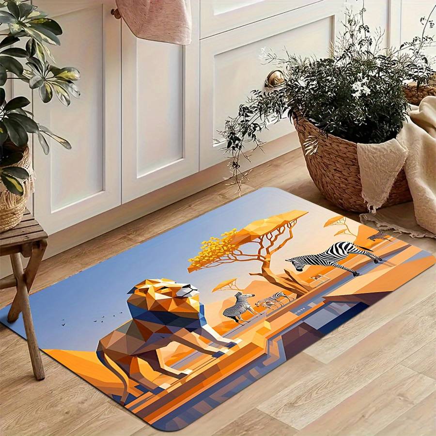 1Pc 23.62x35.43inch 60x90cm Floor Mat