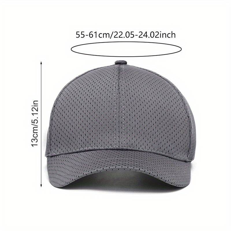 1pc Men'S Lightweight Mesh Baseball Cap Pink with B Logo Breathable Summer Hat for Outdoor Spo