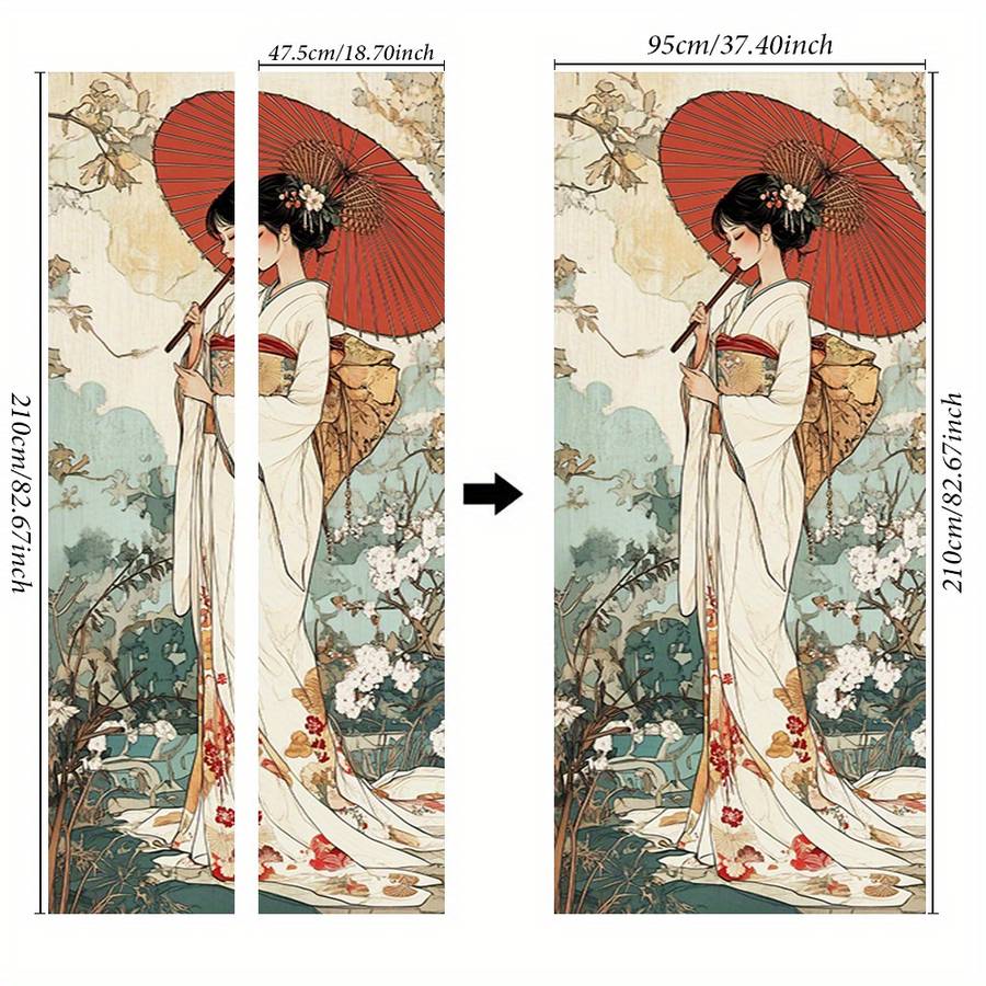 1Pc 76.96x199.9cm Door Window Sticker
