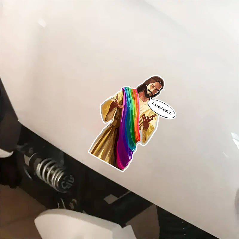 2 Pieces Jesus Christian Themed Stickers