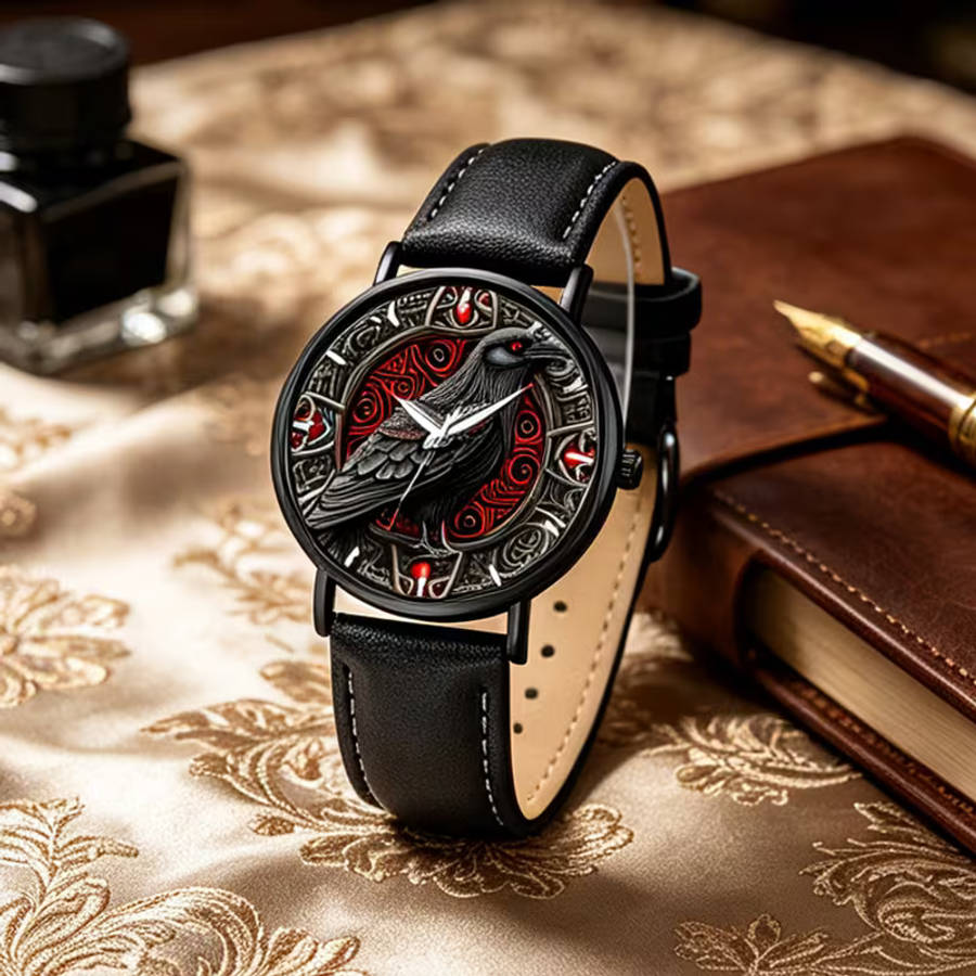 Sophisticated Men s Fashion Watch with PU Leather Strap