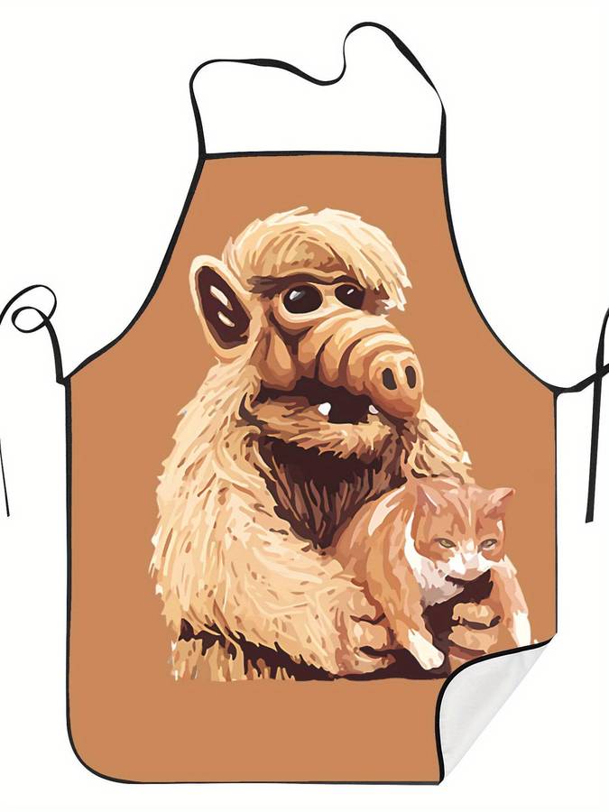 1pc Adult-Sized Apron Featuring an Anime Pig Design Suitable for Chefs And Waiters Perfect for Ba