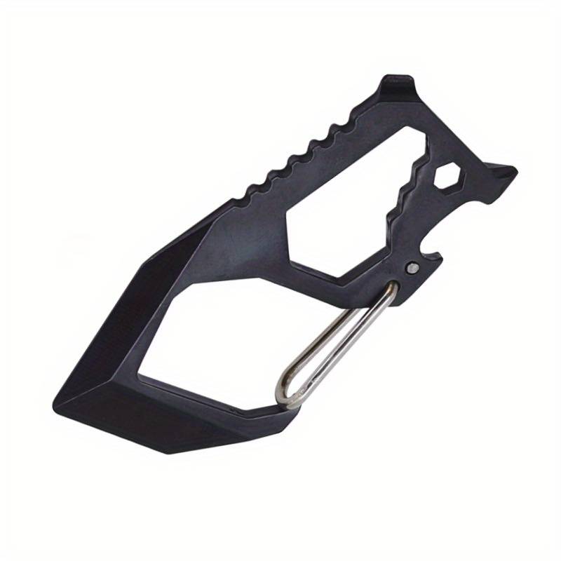 1pc Multifunctional EDC Keychain Knife Portable Metal Pocket Tool with Spear Point