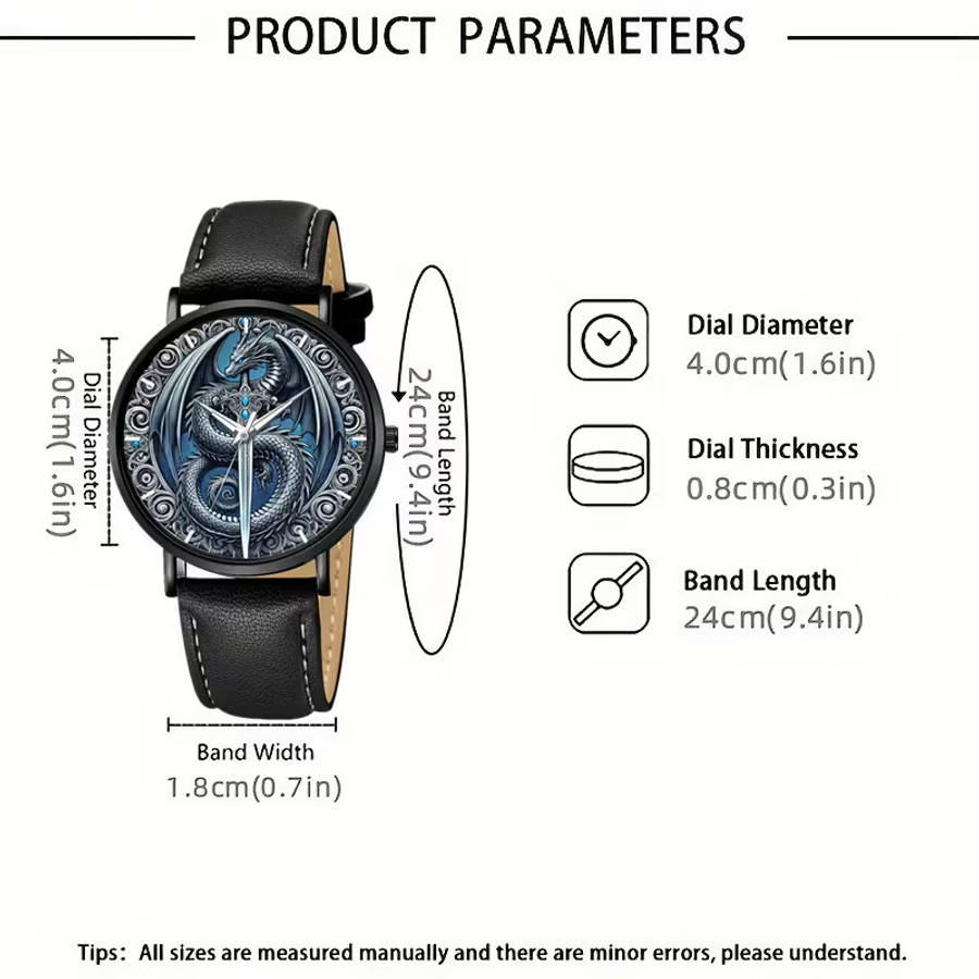 Sophisticated Men s Fashion Watch with PU Leather Strap