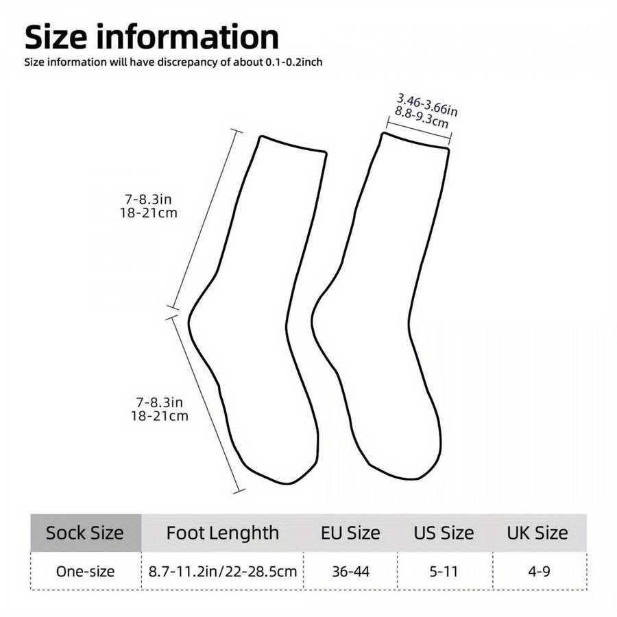 1 Pair Multicolor One Size Socks