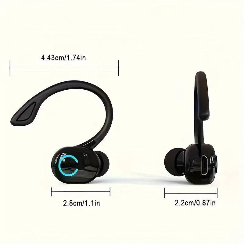 Single-ear Lightweight Clip Ear Bluetooth Earphone