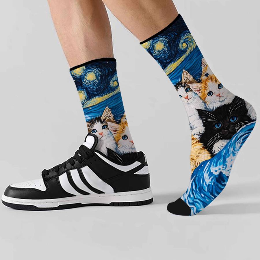 1 Pair Multicolor One Size Socks