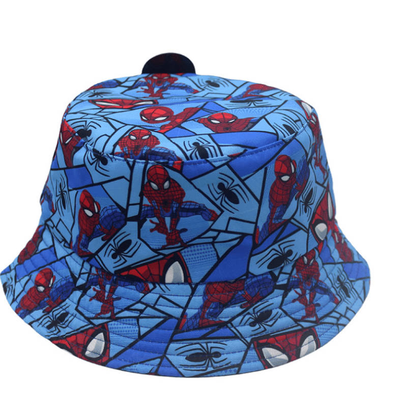 1pc Marvel Spider-Man Cartoon Character Style Fisherman Hat Best Choice for Travel and Outing