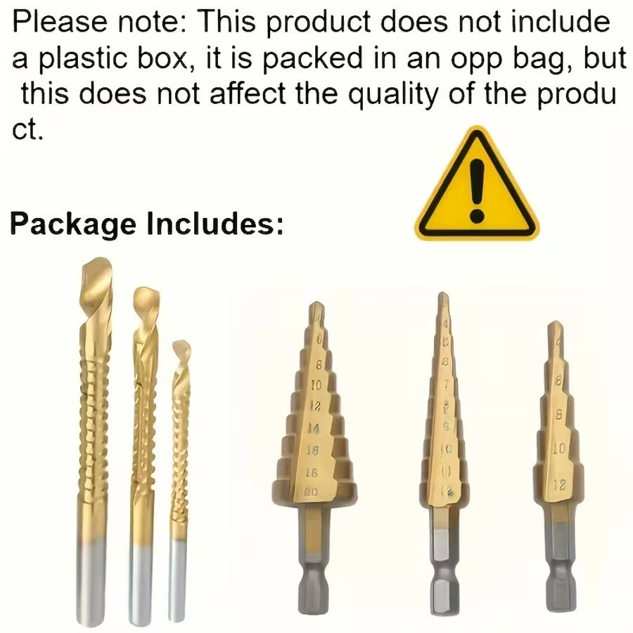 6-Piece Step Drill Bit Set