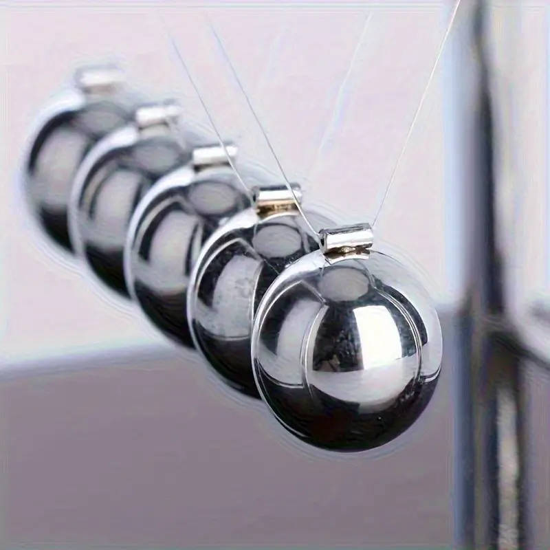 5 Ball Newton Cradle Metal And Abs Plastic Desktop Decoration