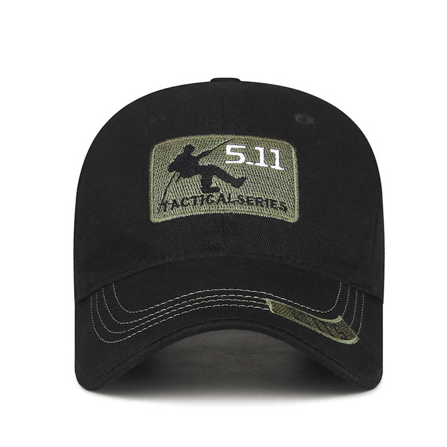 1pc Men's Tactical Camouflage Baseball Cap Adjustable Sunshade Hat with Embroidered 12.98meter D