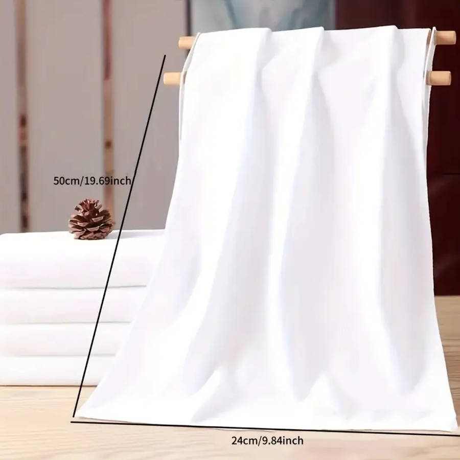 5Pack Modern Polyester Blend Bath Towels Super Absorbent Quick-Dry Textured Weave Non-Woven Fabric 5