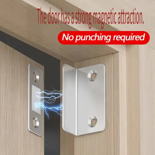 1Pc L Shaped Magnetic Suction Door Drawer Wardrobe Door Latch Door Closer