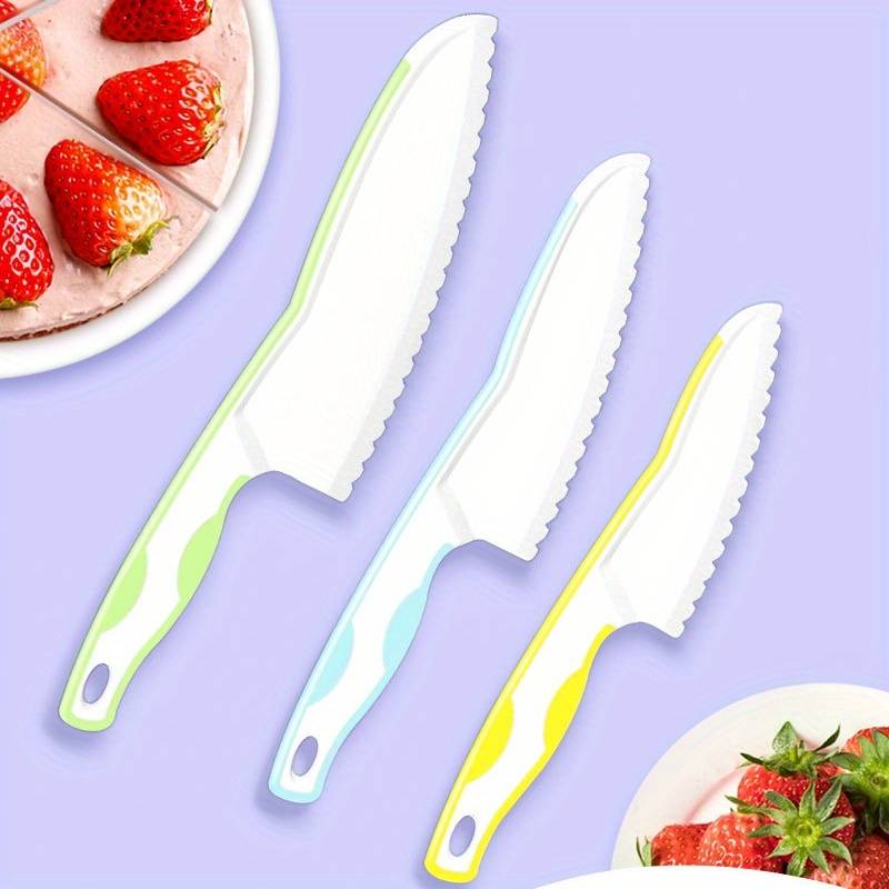 3Pcs ABS Plastic Fruit Knife Set