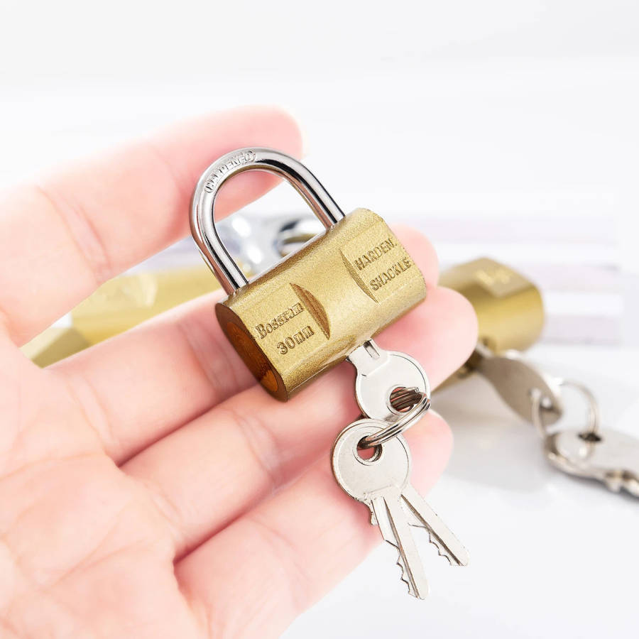 1 Pack Heavy Duty Brass Metal Safety Lock