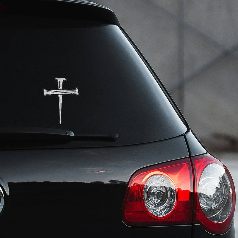 1pc  silvery  Jesus Christian Themed Stickers