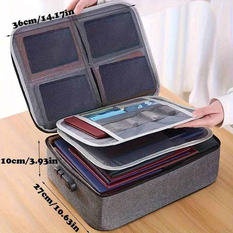 Durable Polyester Document Organizer Bag for Men  Women
