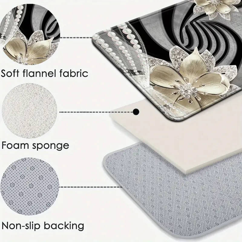 3 Piece Bath Mat Set