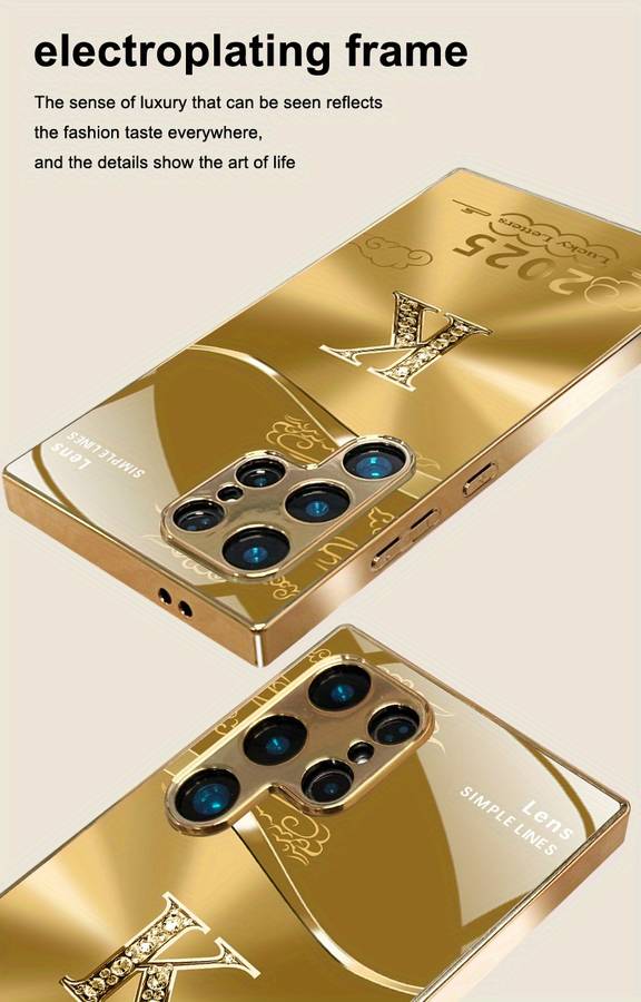 1pc Golden For Samsung Galaxy S21 5G Phone Cases