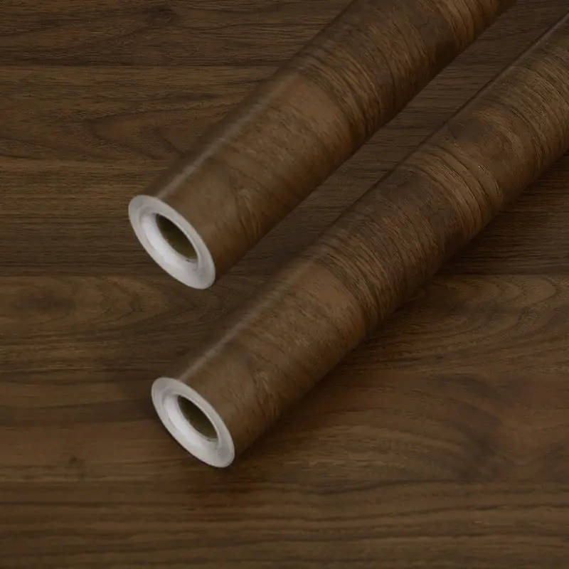 2 Rolls Of Luxury Vintage Wood Grain Flooring