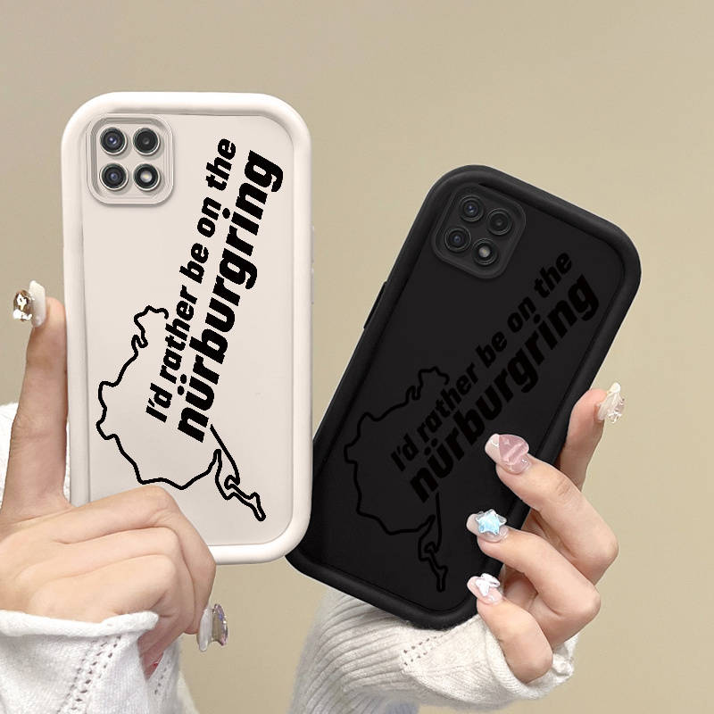1pc White For Samsung Galaxy A22 Phone Cases