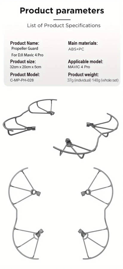 propeller guard for dji 4 pro anti collision release bumper protection cover for dji 4 pro accessories Product details 8
