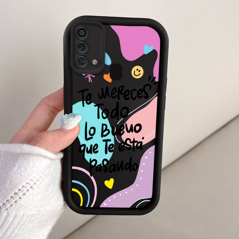 1pc Black For Samsung Galaxy F23 Phone Cases