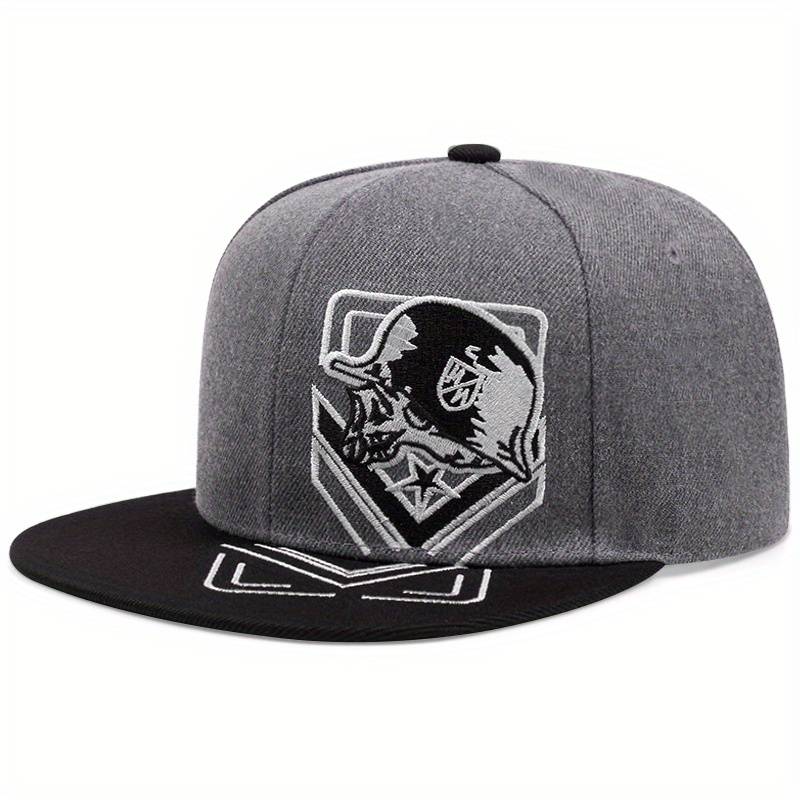 1pc Gothic Baseball Cap Adjustable Snapback Breathable Unisex Outdoor Sports Hat with Red Whi