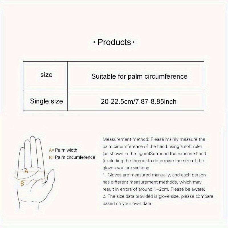 1 Pair Black PU One Size Outdoor Sports Gloves
