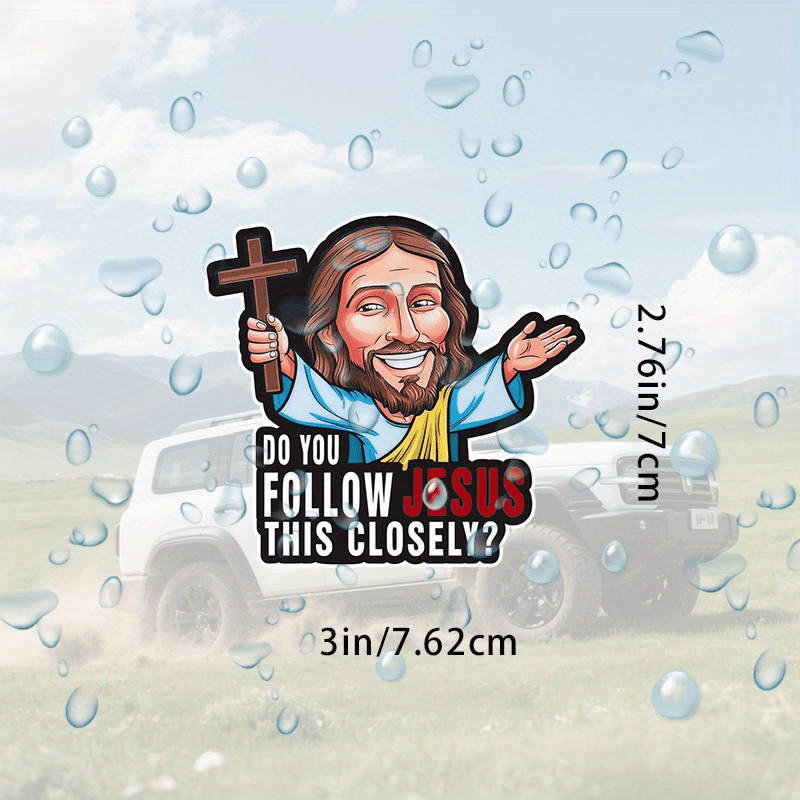 1pc Jesus Christian Themed Stickers