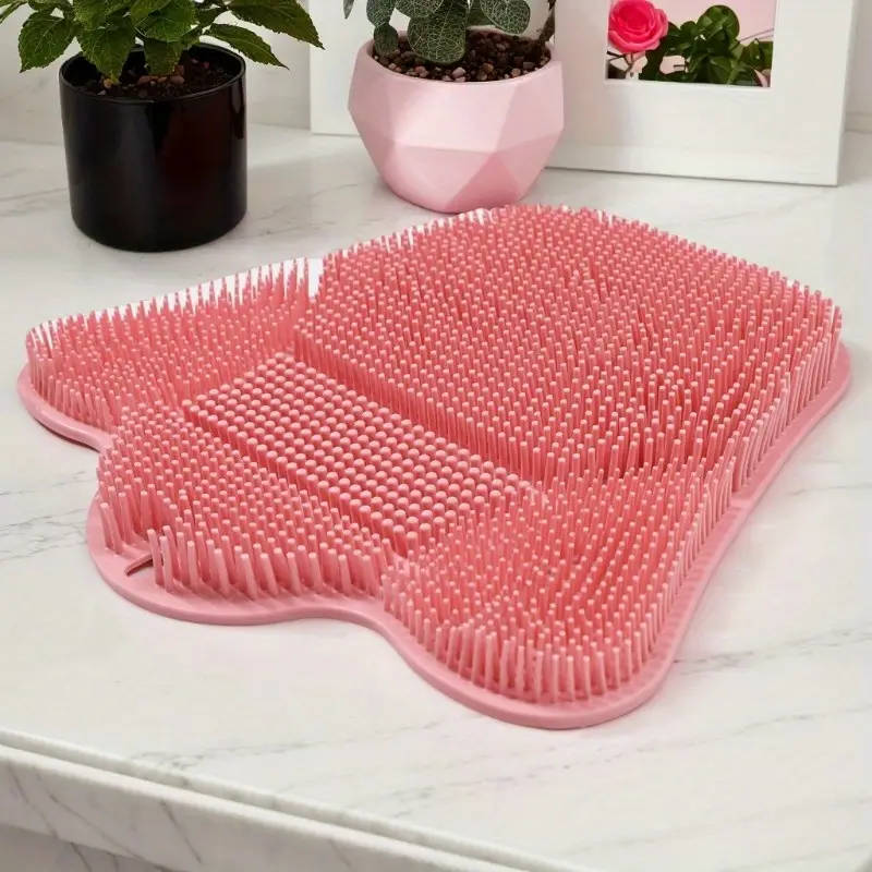 Back Shower Cleaner with Strong Suction Cup - Soft Bristles for Back, Gym, and Full Body Exfoliation