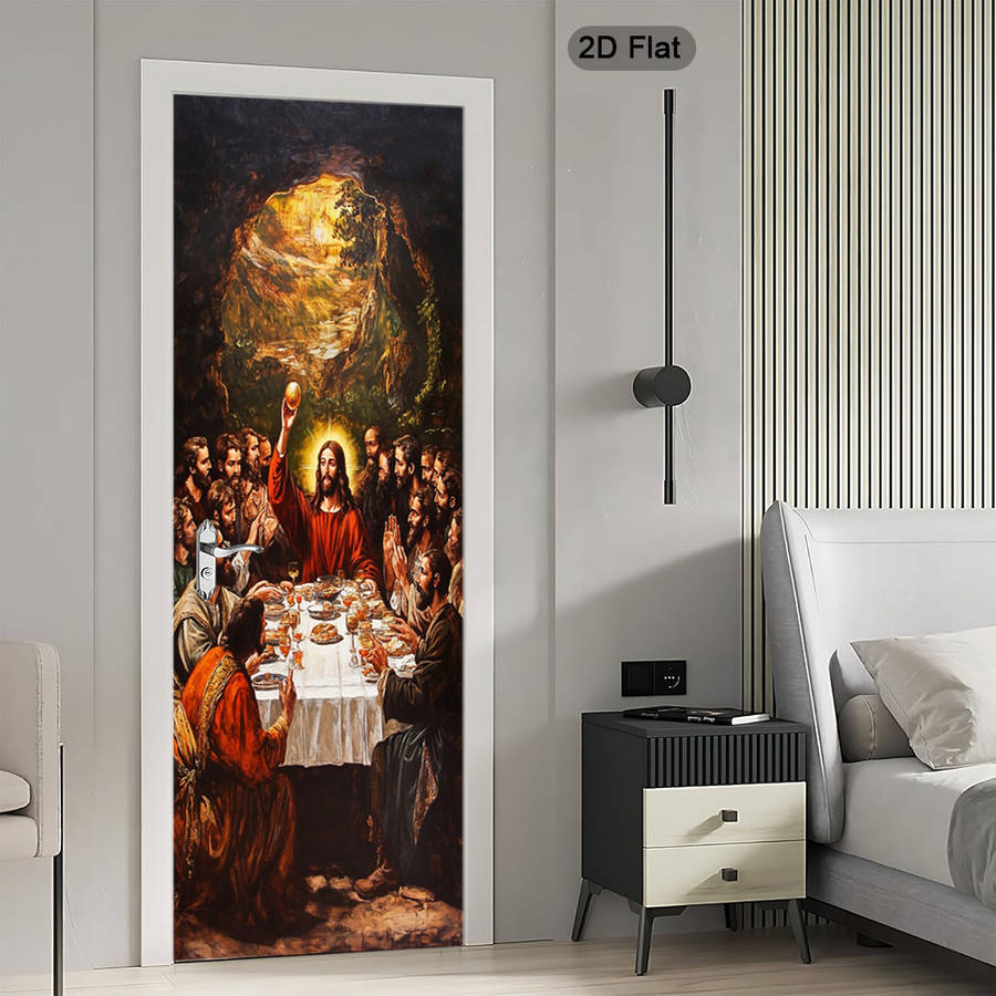 1pc 37.4x84.6 inches   95x215 cm   Jesus Christian Themed Stickers