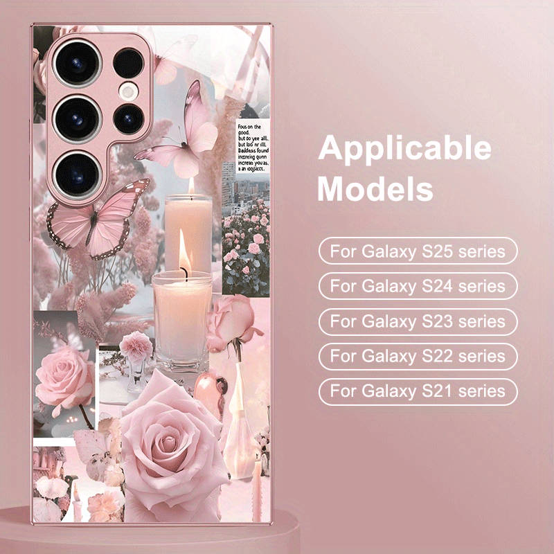 1pc Pink Color For Samsung Galaxy S21+ 5G Phone Cases
