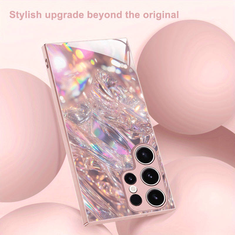 1pc Pink Color For Samsung Galaxy S24 Plus Phone Cases
