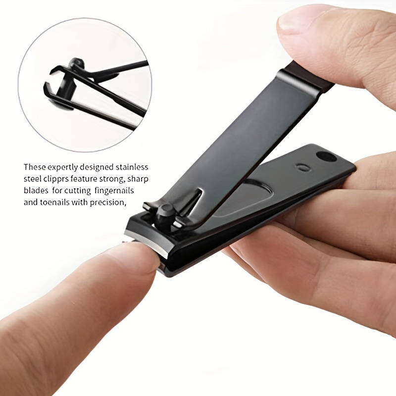 3pcs Stainless Steel Nail Clipper Set Large Small Slanted Mouth