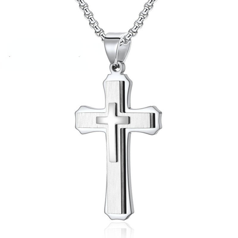 1 Piece Golden Jesus Theme Pendant