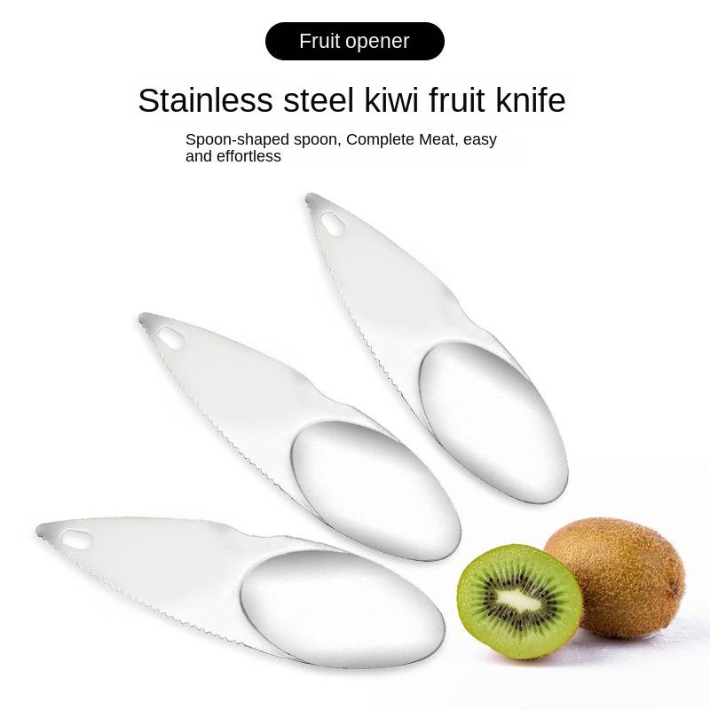1 fruit tool stainless steel kiwi knife pulp digging and peeling spoon tool kiwi digging spo