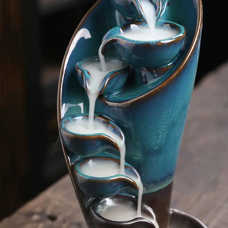 1 Ceramic Waterfall Incense Burner