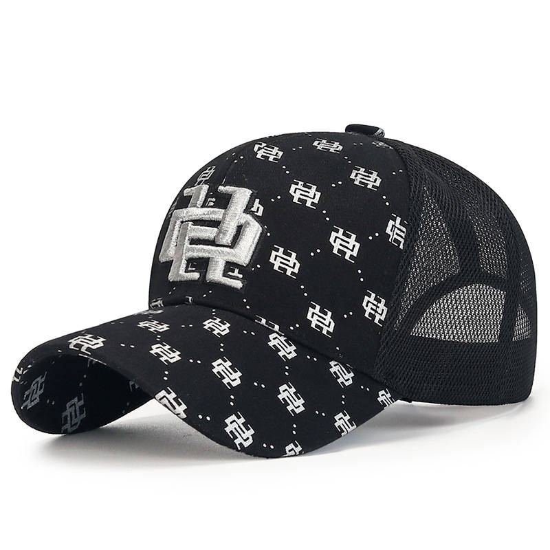 1pc The Stylish Baseball Cap For Women With A Full Golden Print And Three-dimensional Embroidery On