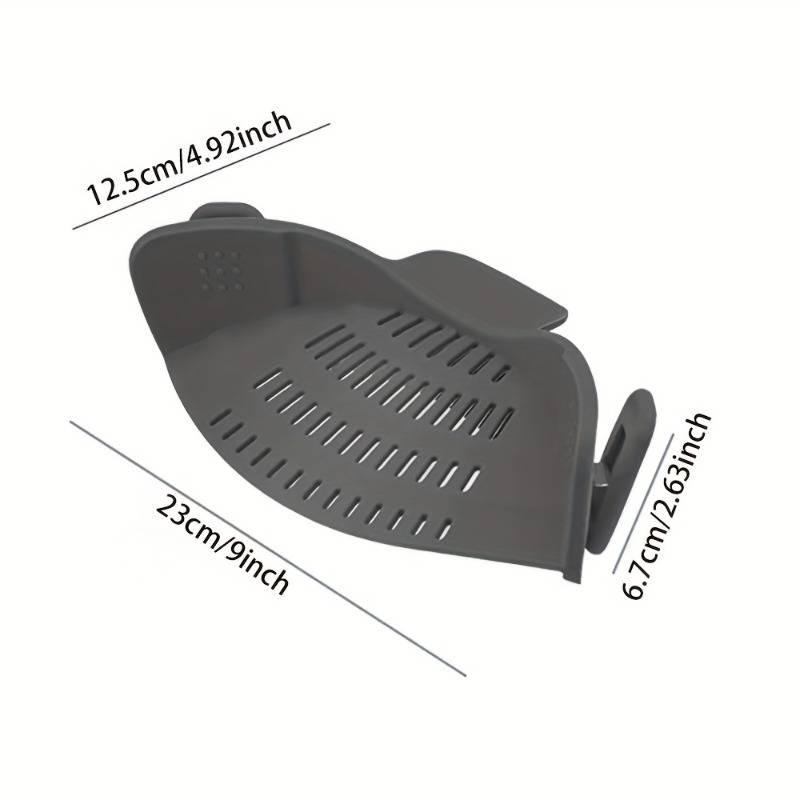 1pc Versatile Silicone Clip-On Strainer an Ideal Kitchen Tool for Your Cookware